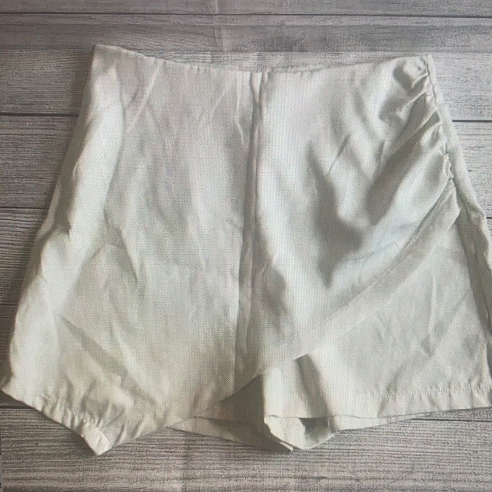 White crossover skort